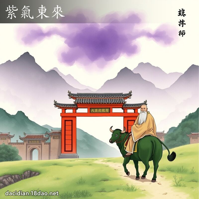 紫氣東來 配图