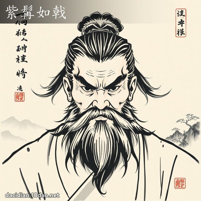 紫髯如戟 配图