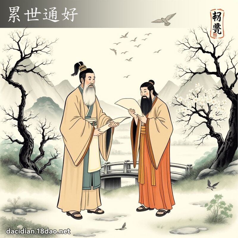 累世通好 - 中华成语配图