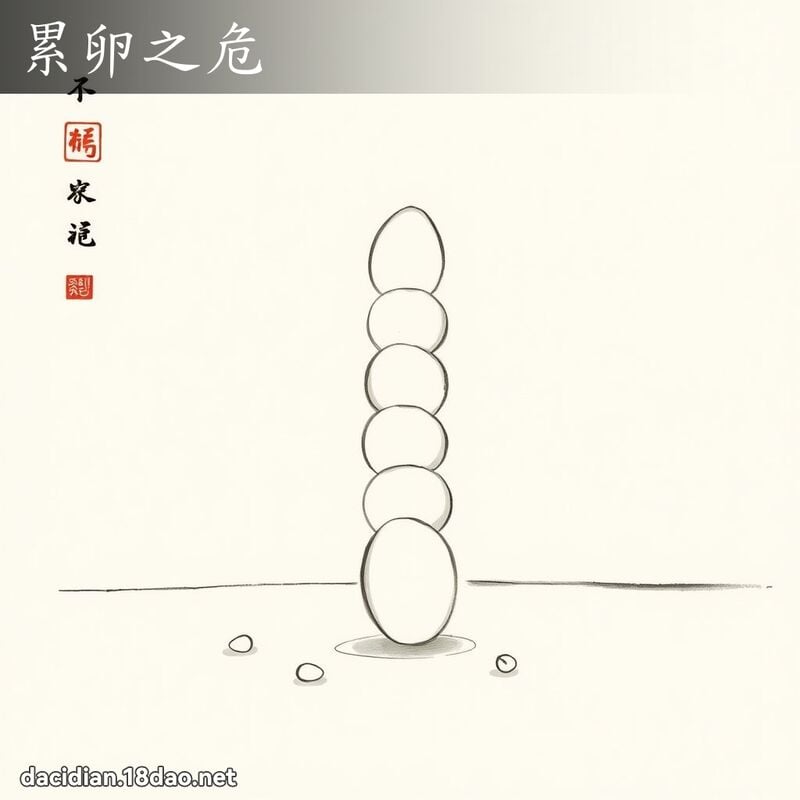 累卵之危 配图