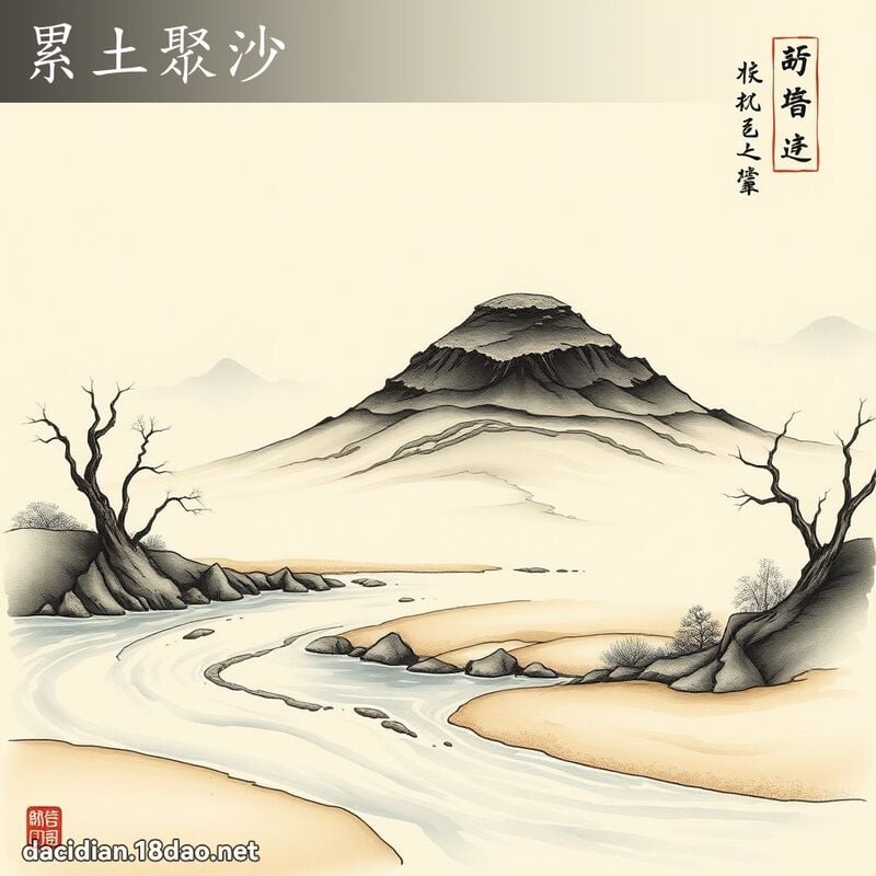 累土聚沙 配图