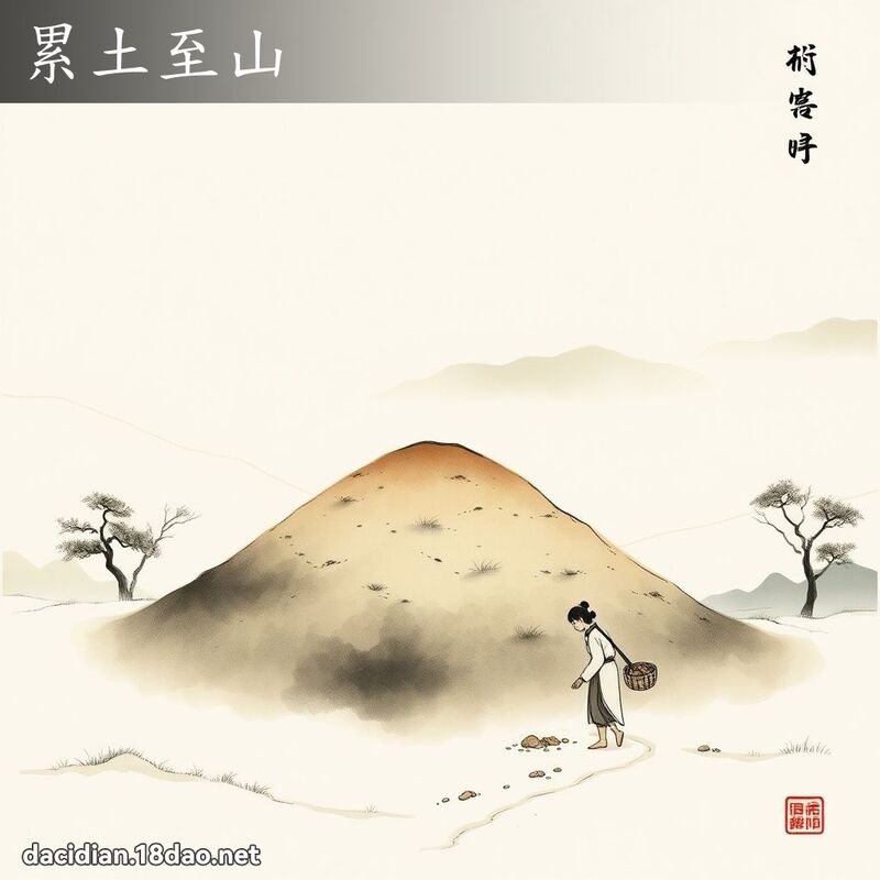 累土至山 配图