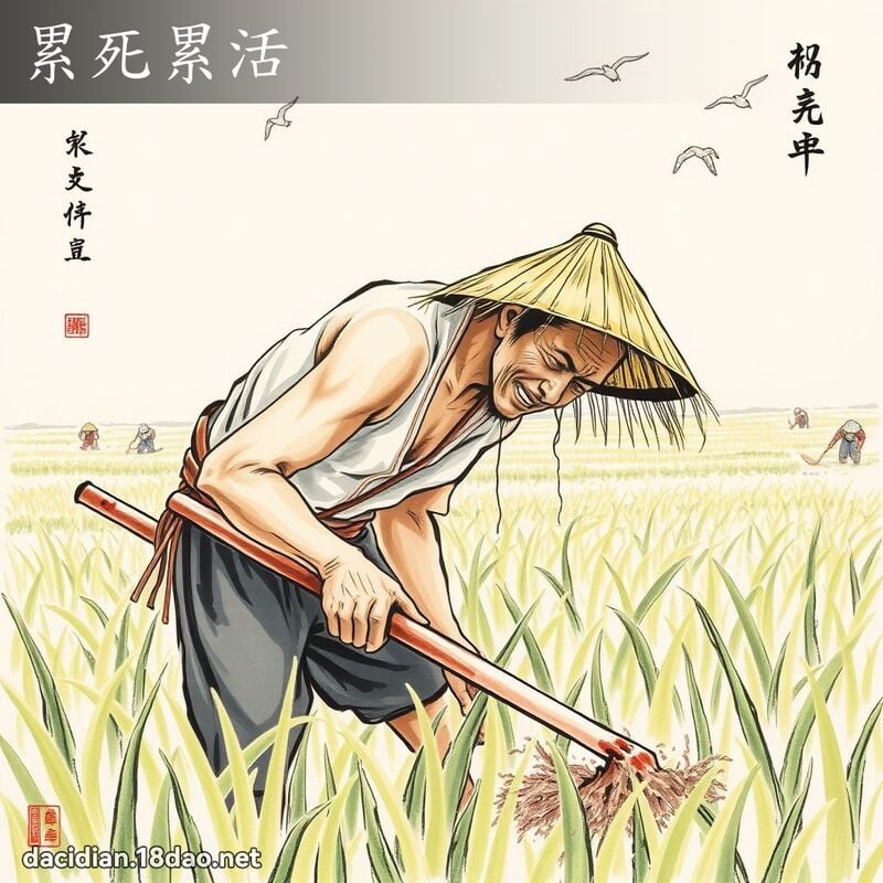 累死累活 配图