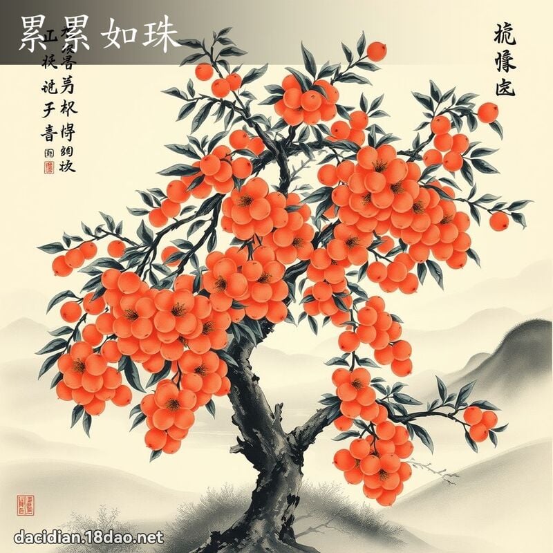 累累如珠 配图