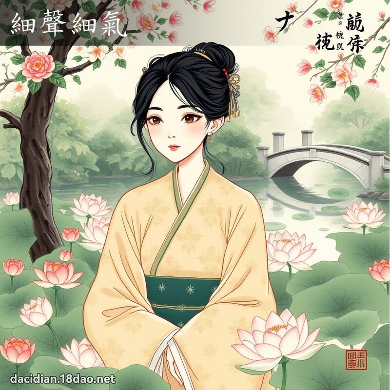 细声细气 配图