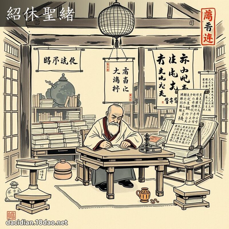 绍休圣绪 配图