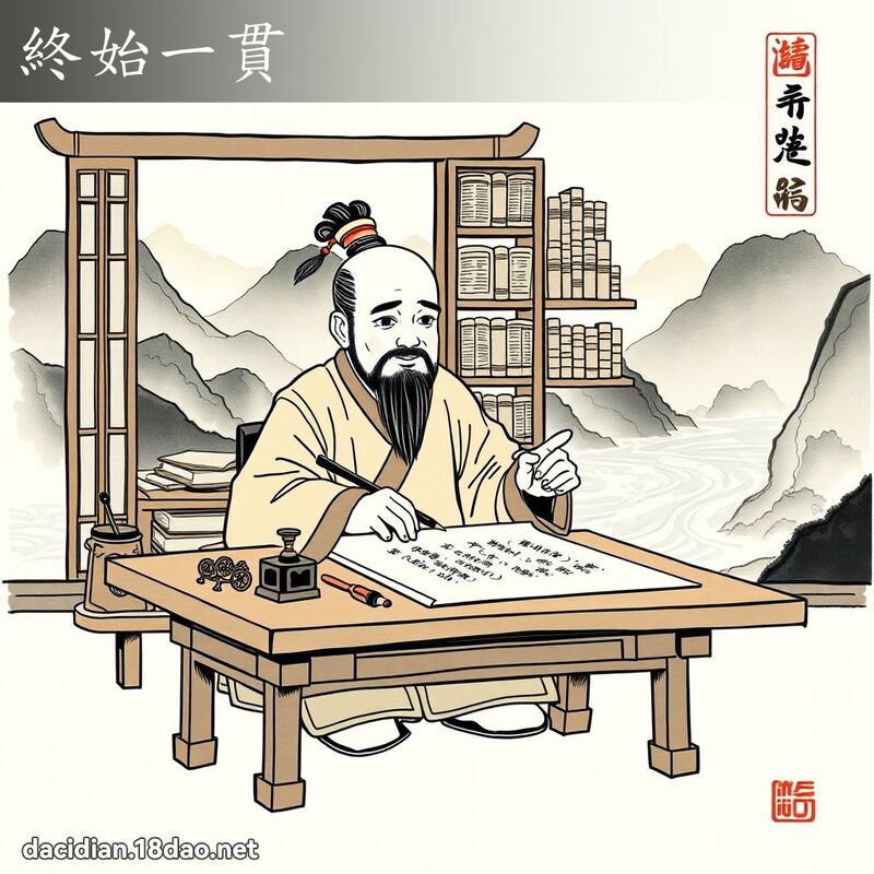 终始一贯 配图