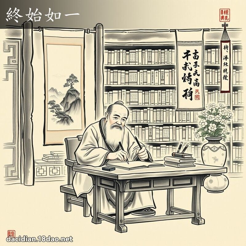 终始如一 配图