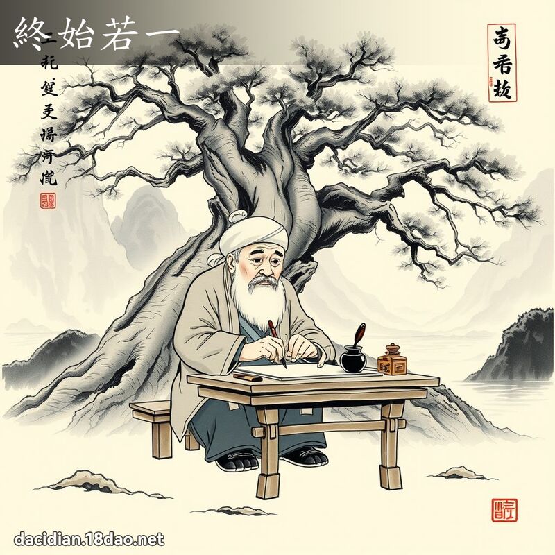 终始若一 配图