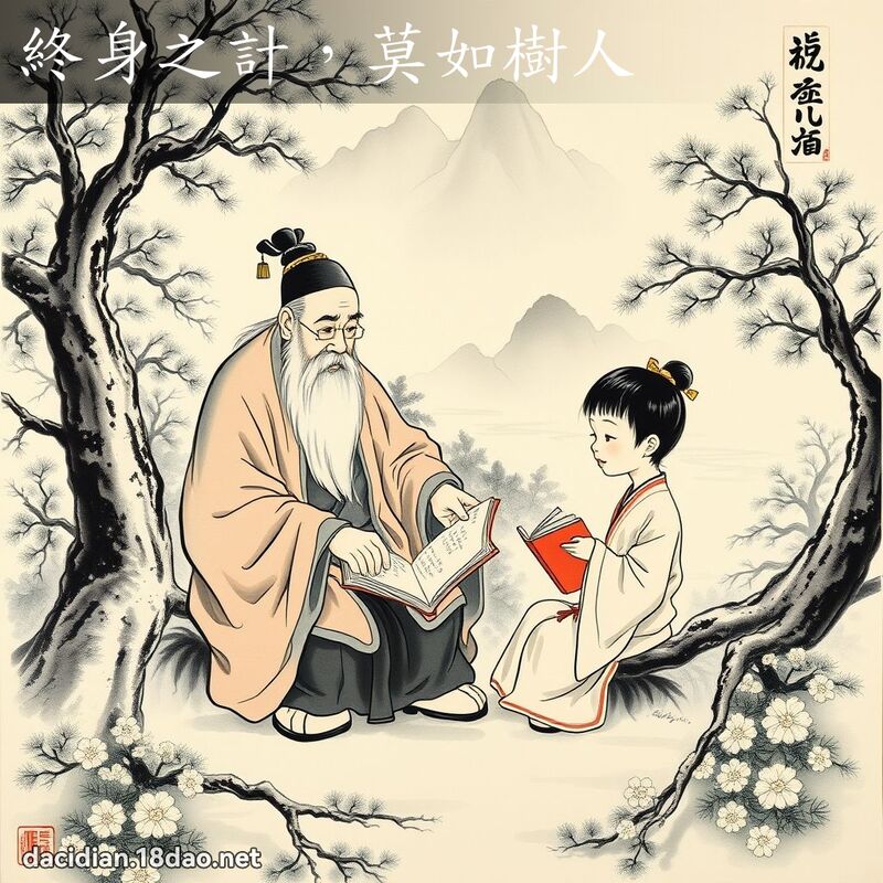终身之计,莫如树人 配图