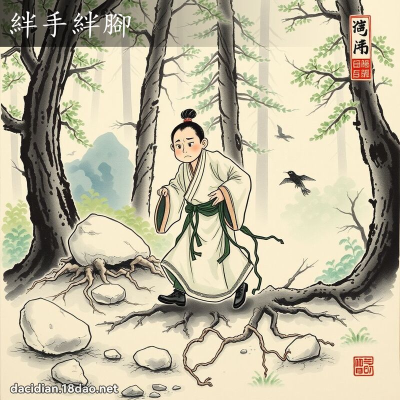 绊手绊脚 配图