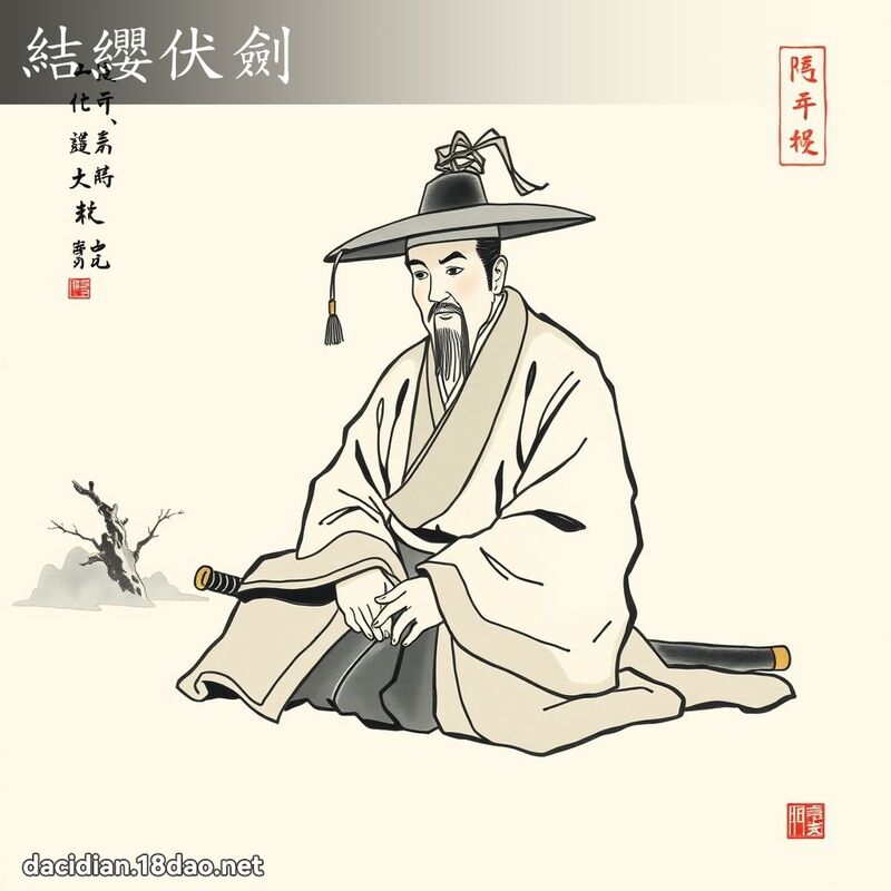 结缨伏剑 配图