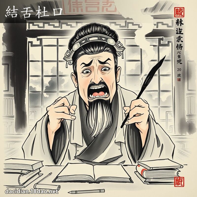 结舌杜口 配图