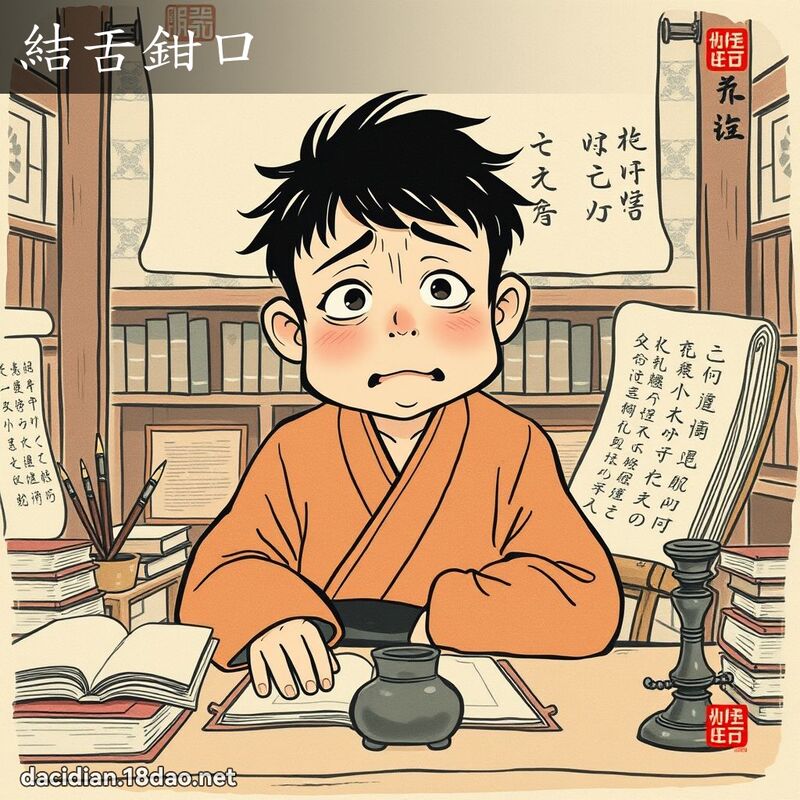 结舌钳口 配图