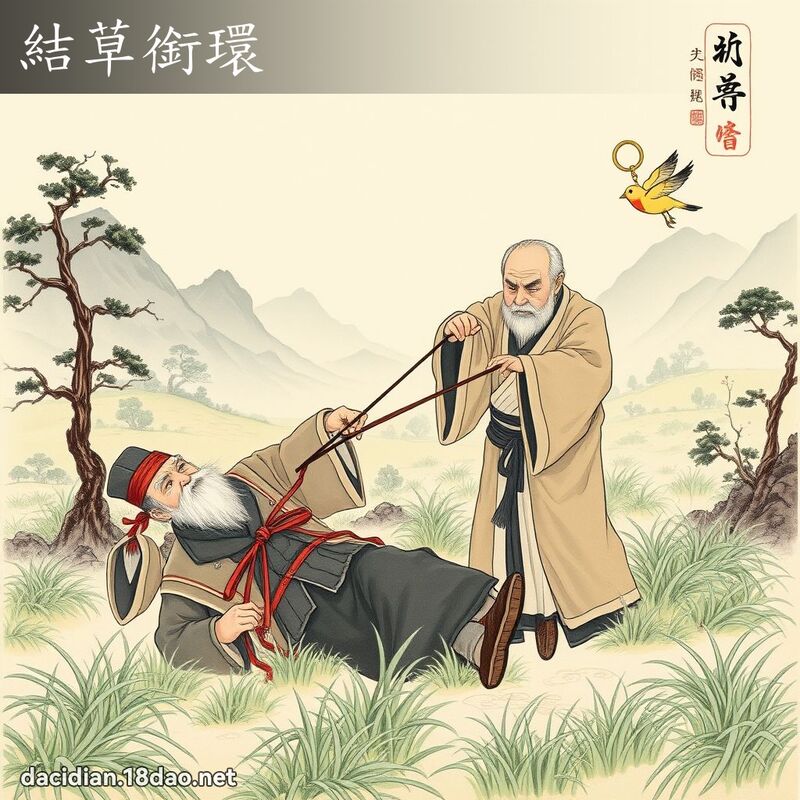 结草衔环 配图