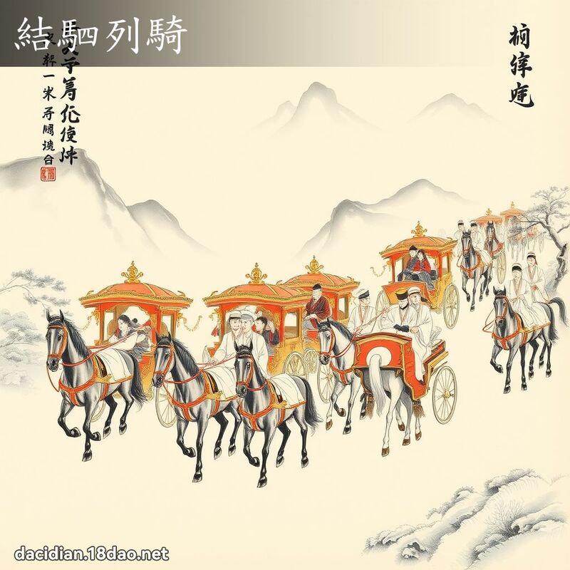 结駟列骑 配图