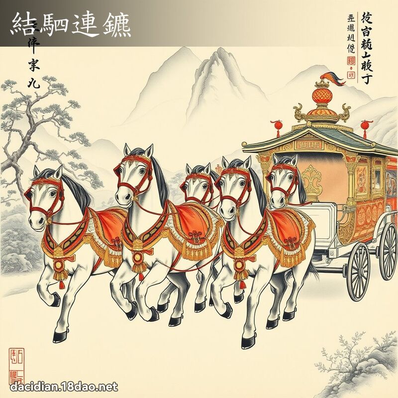 结駟连鑣 配图