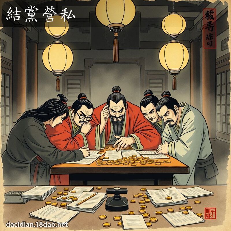 结党营私 配图