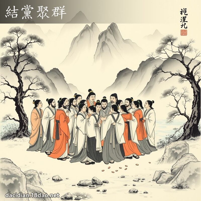 结党聚群 配图