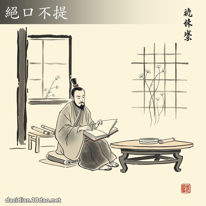 绝口不提 配图