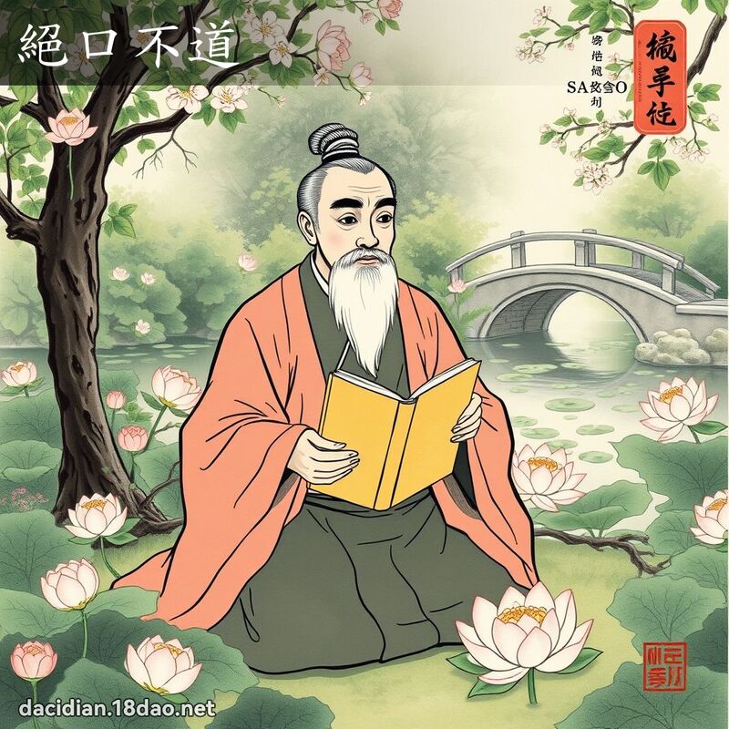 绝口不道 配图