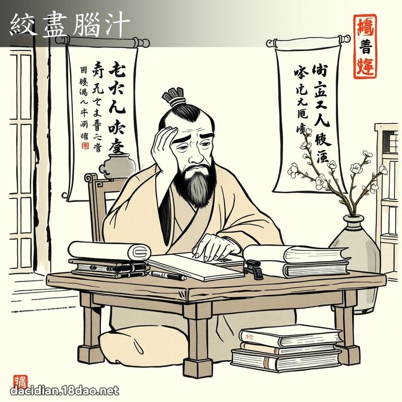 绞尽脑汁 配图