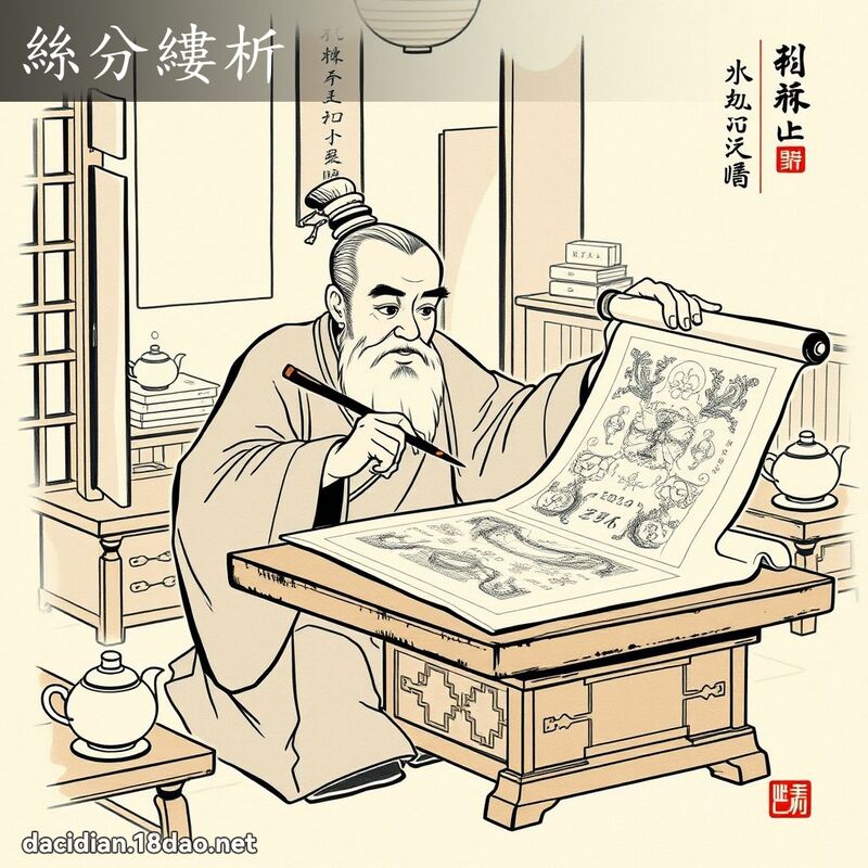丝分缕析 配图