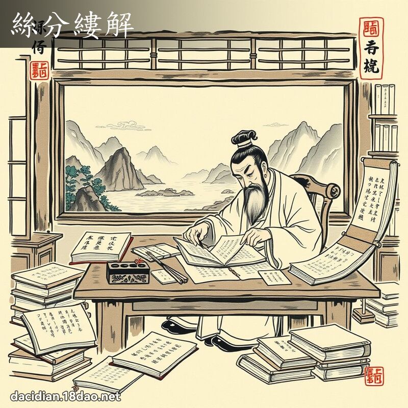 丝分缕解 配图