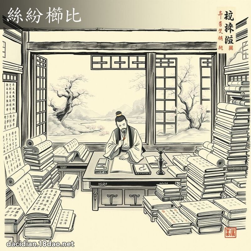 丝纷櫛比 配图