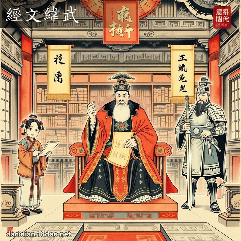经文纬武 配图