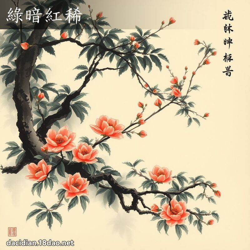 绿暗红稀 配图