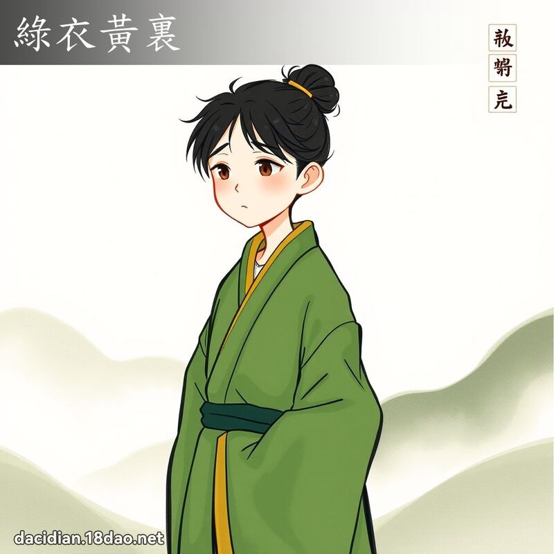 绿衣黄裏 配图