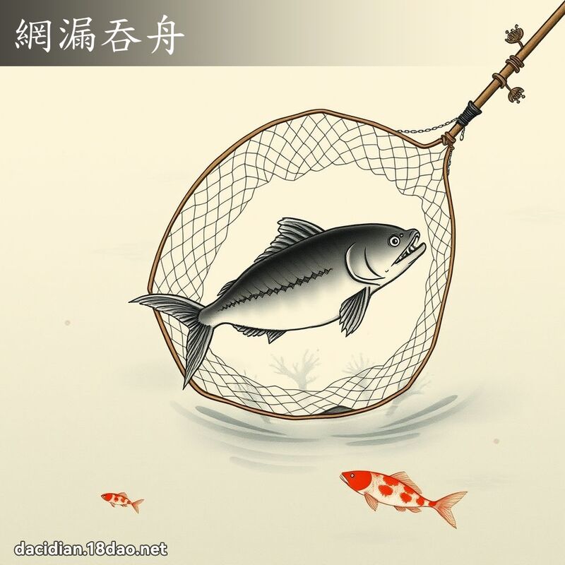 网漏吞舟 配图