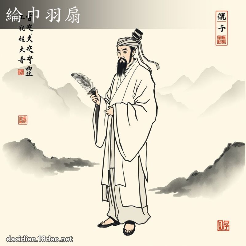 纶巾羽扇 配图