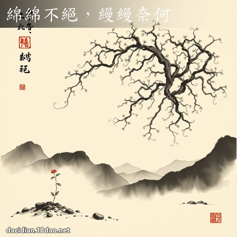 绵绵不绝,縵縵奈何 配图