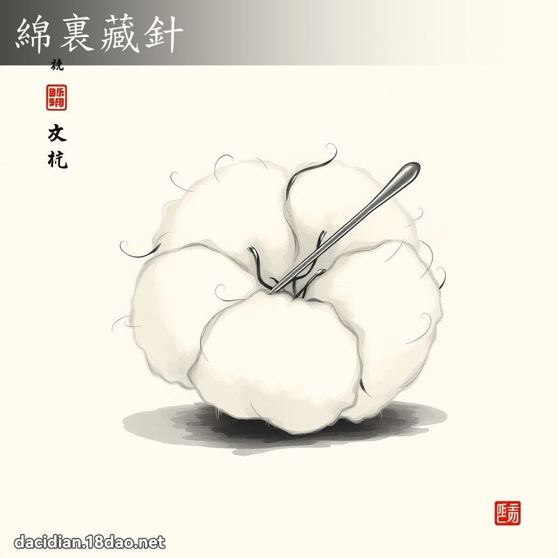 绵裏藏针 配图