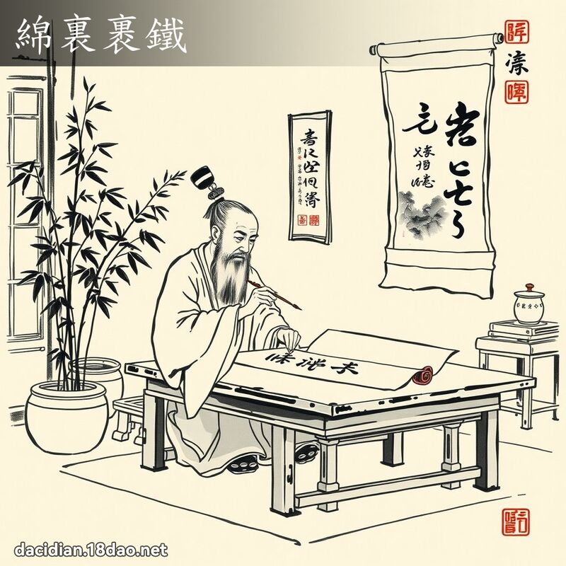 绵裏裹铁 配图