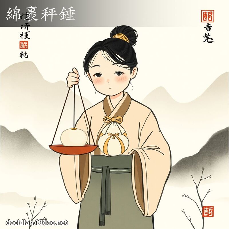 绵裹秤锤 配图
