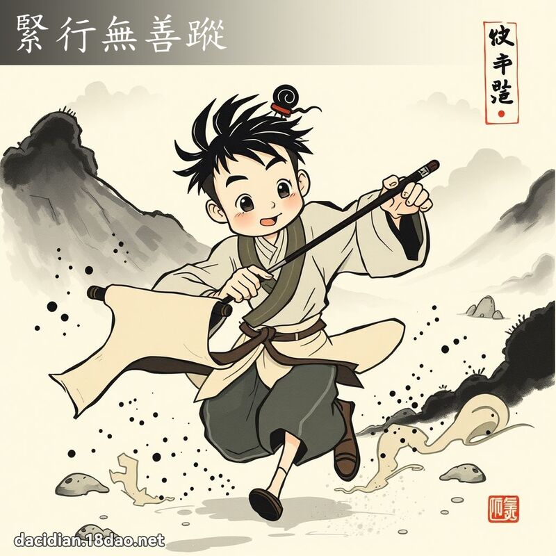 紧行无善踪 配图