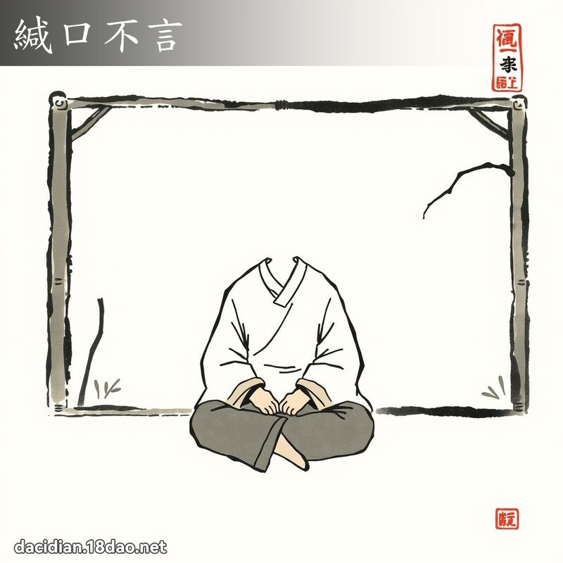 缄口不言 配图