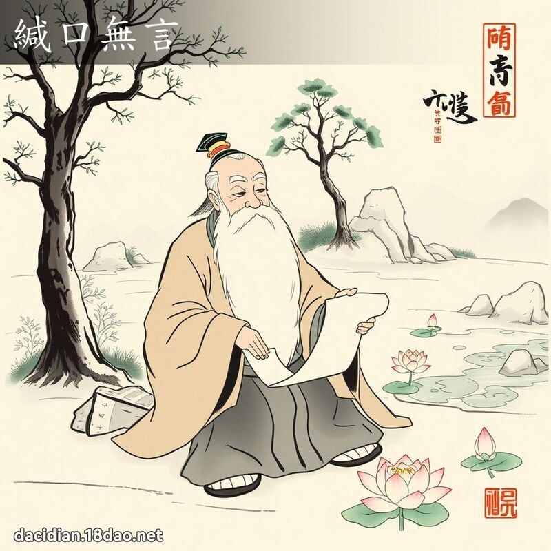 缄口无言 配图