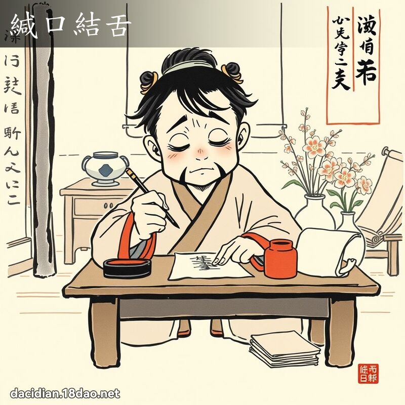 缄口结舌 配图