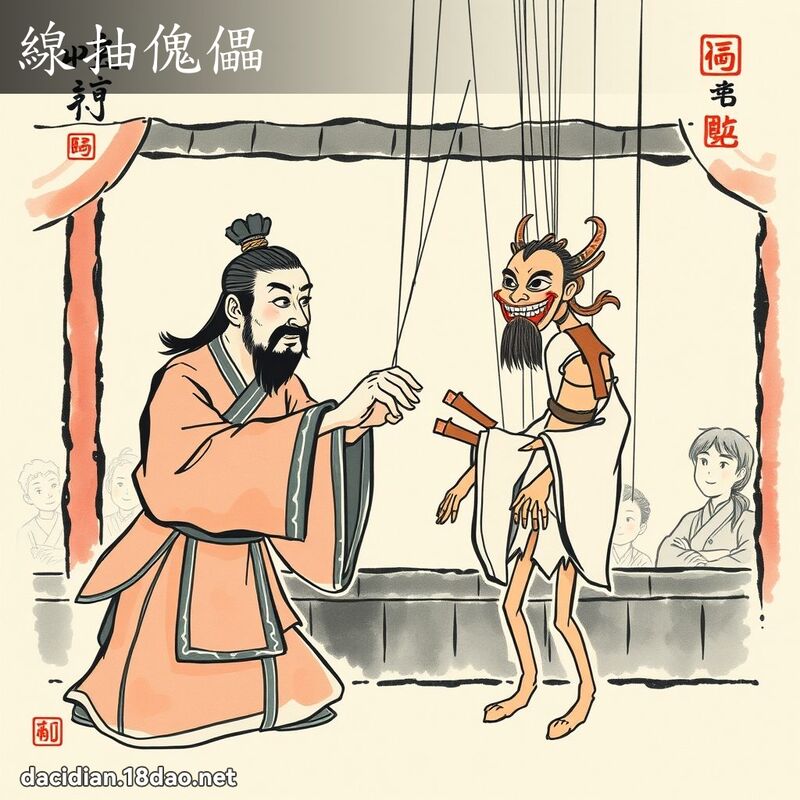 线抽傀儡 配图