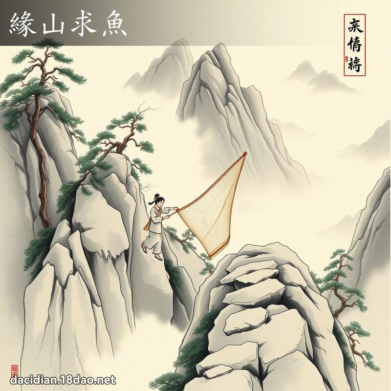 缘山求鱼 配图