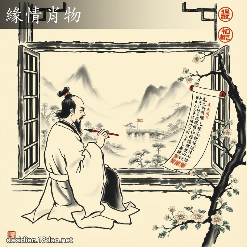 缘情肖物 配图