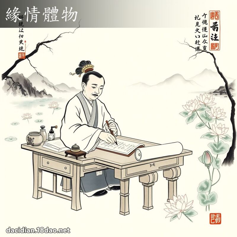缘情体物 配图