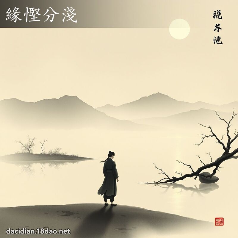 缘慳分浅 配图