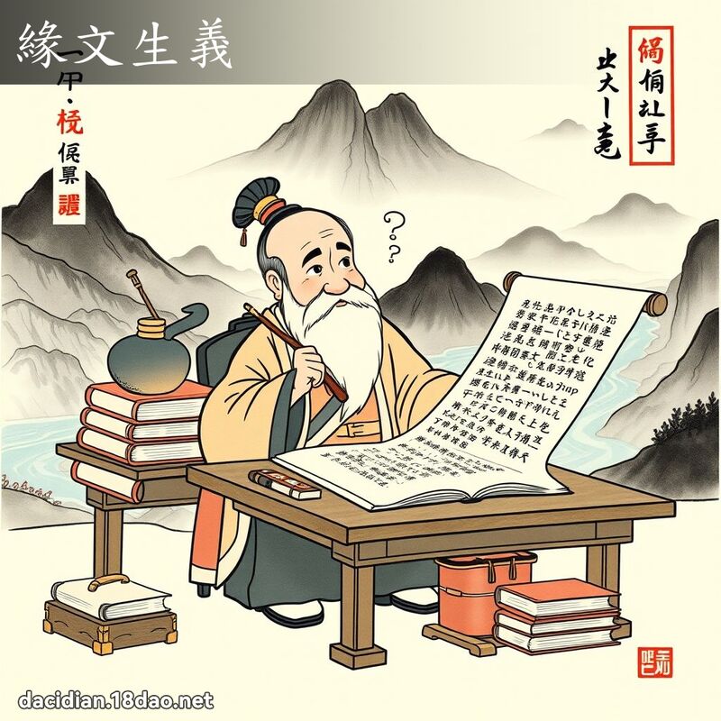 缘文生义 配图