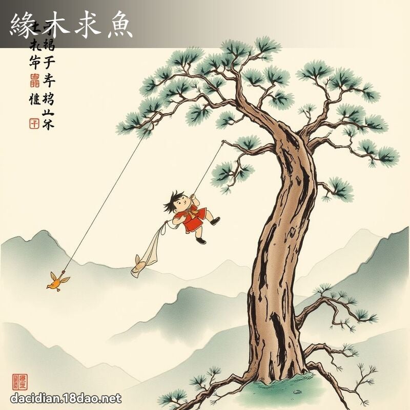 缘木求鱼 配图