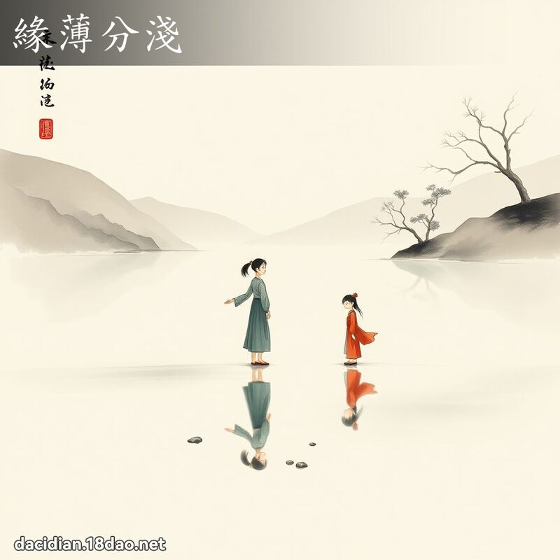 缘薄分浅 配图